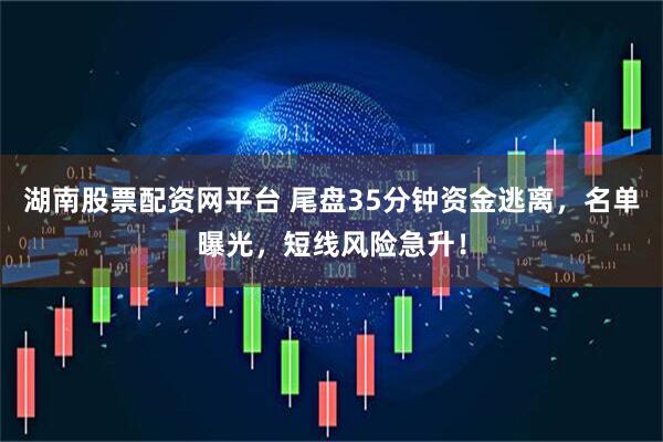 湖南股票配资网平台 尾盘35分钟资金逃离，名单曝光，短线风险急升！