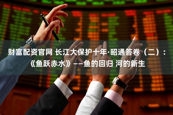 财富配资官网 长江大保护十年·昭通答卷（二）：《鱼跃赤水》——鱼的回归 河的新生